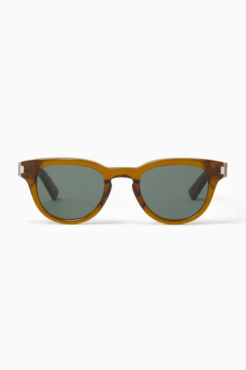 SL 876 Round Sunglasses in Acetate