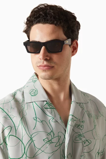 Rectangle Sunglasses in Acetate