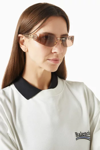 Cat-eye Sunglasses in Metal