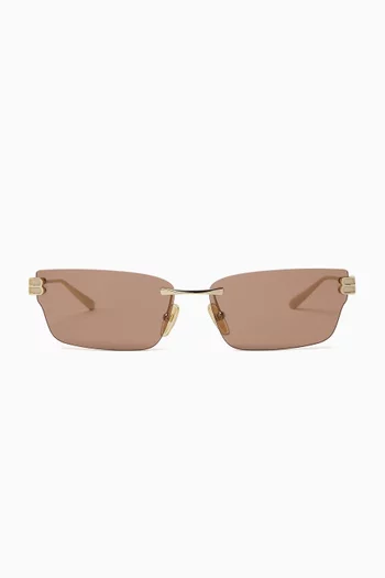 Cat-eye Sunglasses in Metal