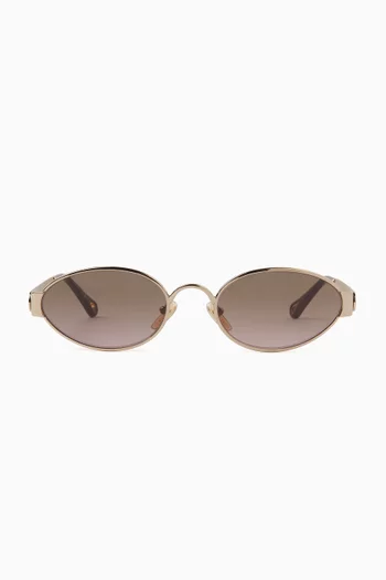 Oval Sunglasses in Acetate