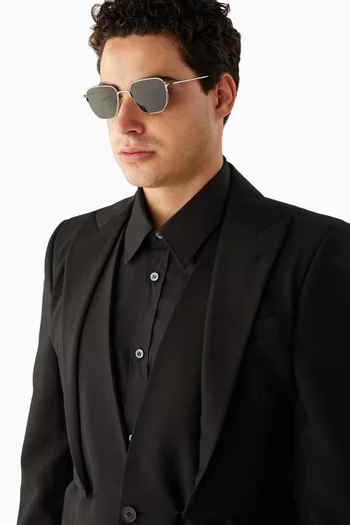 Square Sunglasses in Metal