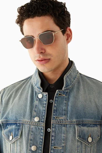 Square Sunglasses in Metal