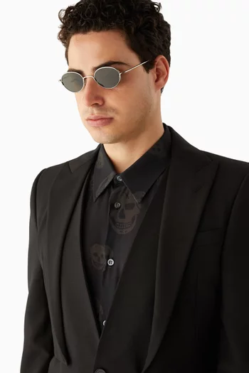 Round Sunglasses in Metal