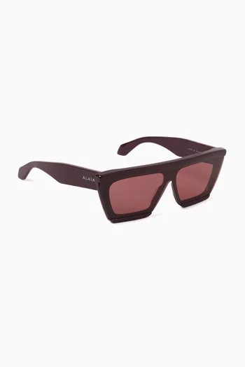 Mask Sunglasses in Acetate