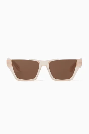 Rectangular Sunglasses in Recycled Acetate