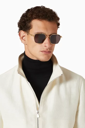 Aviator Sunglasses in Metal