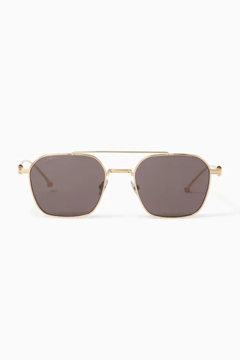 Aviator Sunglasses in Metal