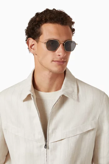 Round Sunglasses in Metal