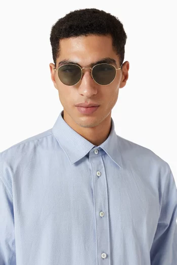 Round Sunglasses in Metal