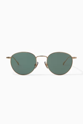 Round Sunglasses in Metal
