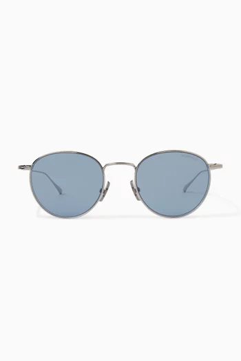 Round Sunglasses in Metal