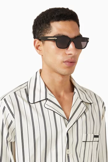 Rectangle Sunglasses in Acetate