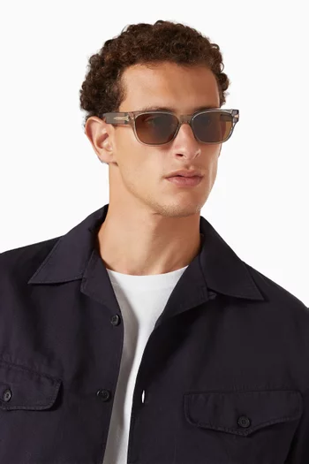 Rectangle Sunglasses in Acetate