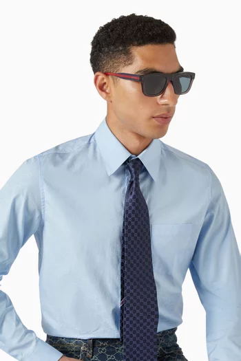 Rectangular Sunglasses in Recycled Acetate