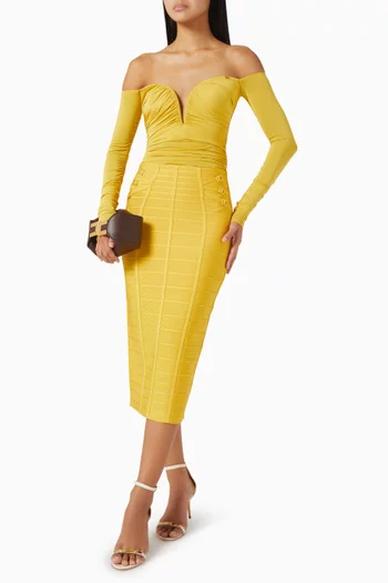 3D Knit Pencil Skirt