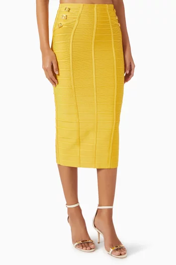3D Knit Pencil Skirt