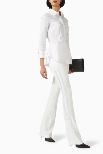 Bootcut Pants in Crepe