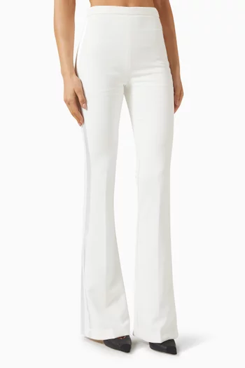 Bootcut Pants in Crepe