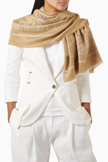 Foulard in Lurex-viscose