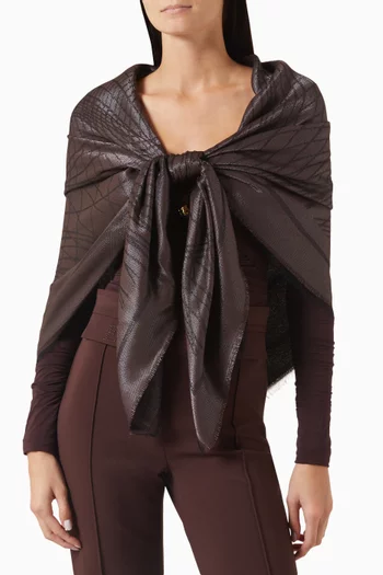 Foulard in Lurex-viscose