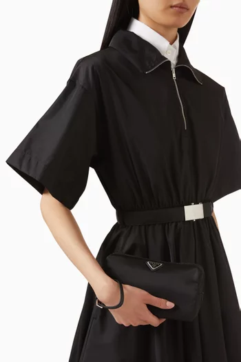 حقيبة متوسطة نايلون معاد تدويره