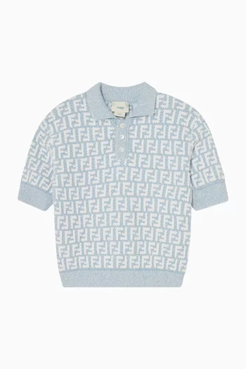 Logo Polo-shirt in Terry Cotton