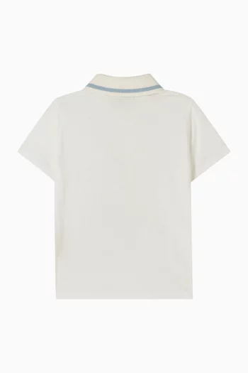 Logo-embroidered Polo Shirt in Cotton-pique