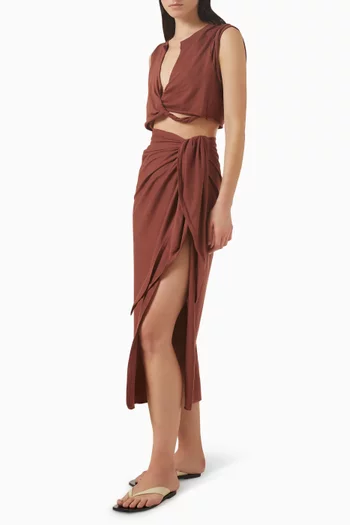 Cotton Jersey Cover-Up Tie Sarong