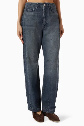 Felix Embroidered Jeans in Denim