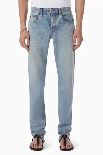 Slim Low-rise Jeans in Denim