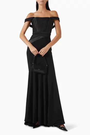 Eternal Yes Gown in Crepe & Satin