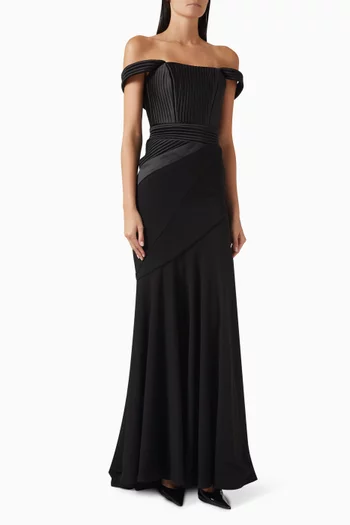 Eternal Yes Gown in Crepe & Satin