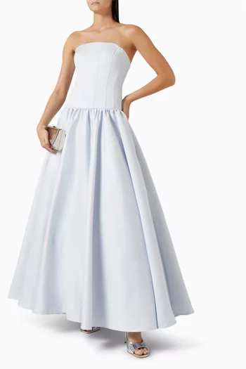 Drop-waist Gown in Satin
