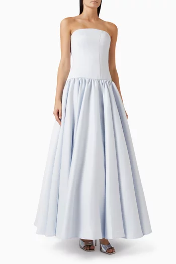 Drop-waist Gown in Satin