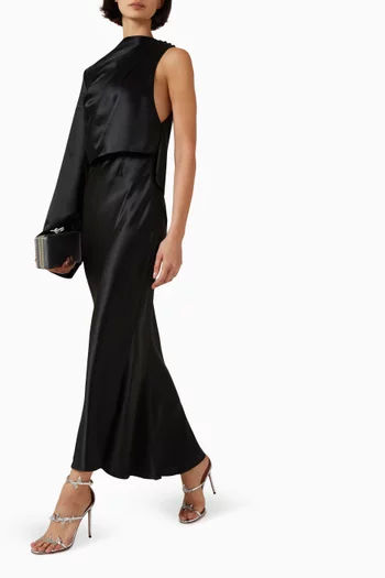 Mantello Dress in Satin