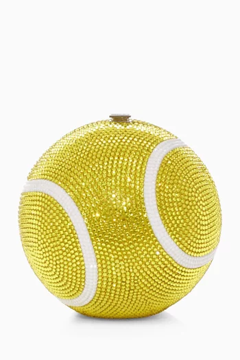 Tennis Ball Crystal-embellished Clutch