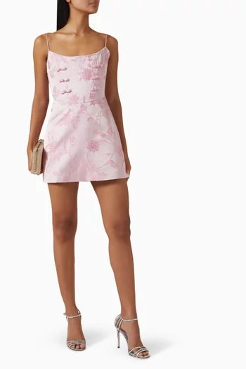 Andi Mini Dress in Brocade