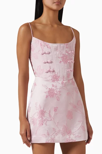 Andi Mini Dress in Brocade