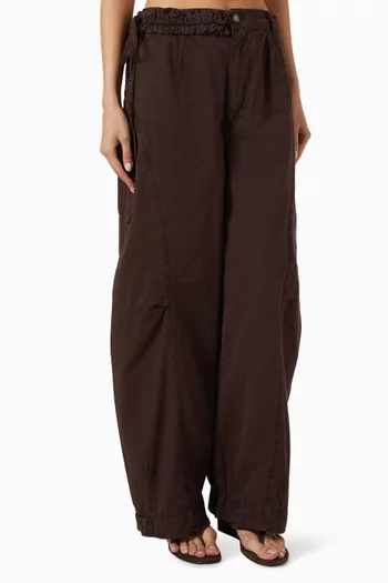 Liv Barrel-leg Pants in Organic Cotton