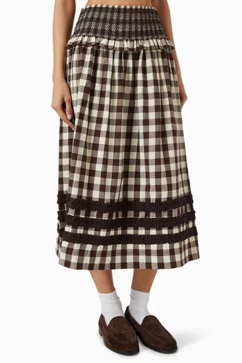 Ava Ruffle Skirt in Organic Cotton