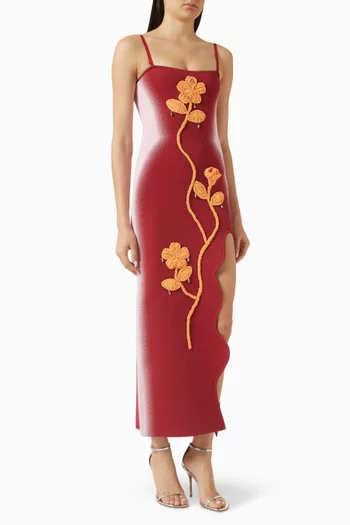 Sherry Crochet Tank Dress in Viscose Blend