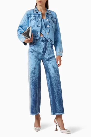 Zahra Wide-leg Pants in Viscose Blend