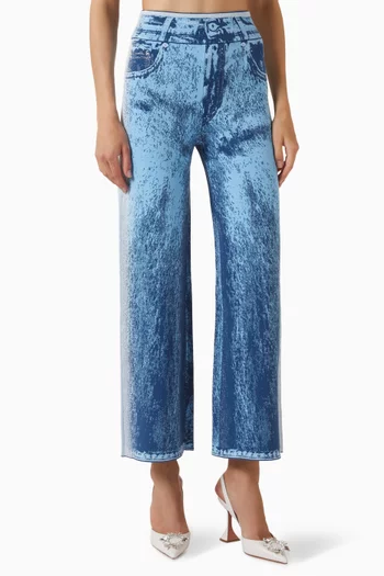 Zahra Wide-leg Pants in Viscose Blend