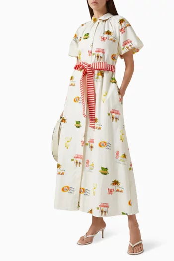 Marla Printed Belted Dress