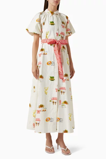 Marla Printed Belted Dress