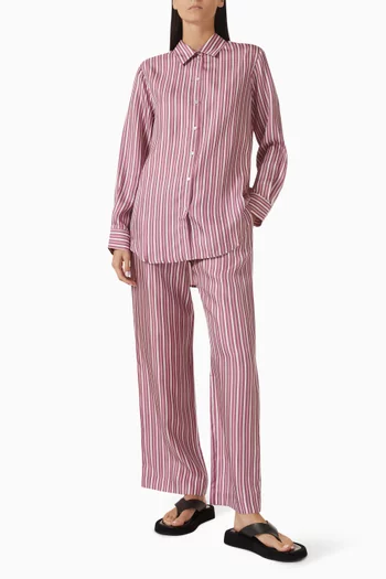 Aurelia Straight-leg Pants in Silk