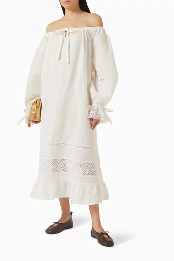 Romantica Lounge Dress in Linen