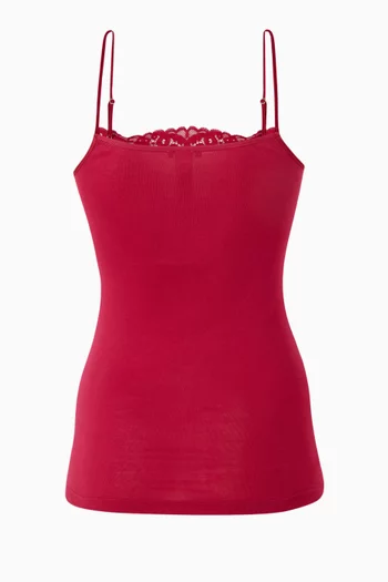 Spaghetti Top in Mercerised Cotton