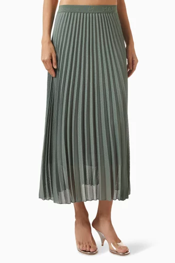 Pleated Skirt in Mesh